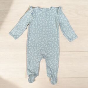 Badgley Mischka Floral Footed Sleeper Size 6-9 Months